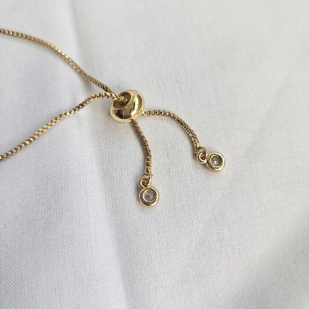 Adjustable Cross Bracelet - Bolo Slider Style